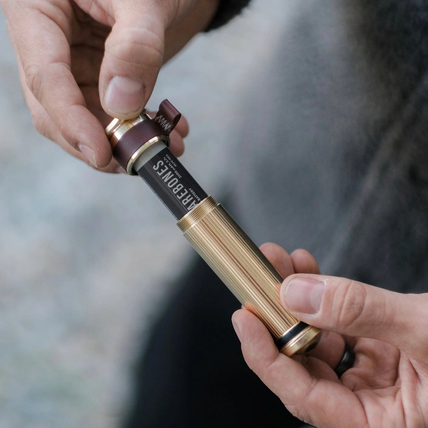 Barebones Mini Flashlight - Brass