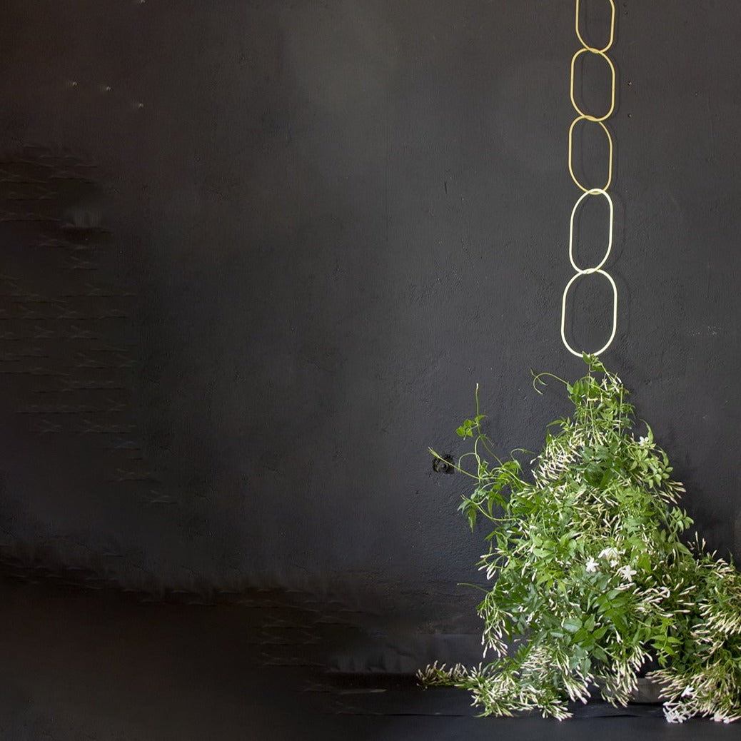 Plant Chain Support - Brass