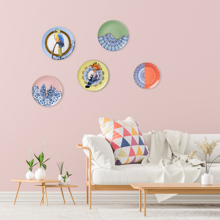 Wall plate Mandala Hummingbird