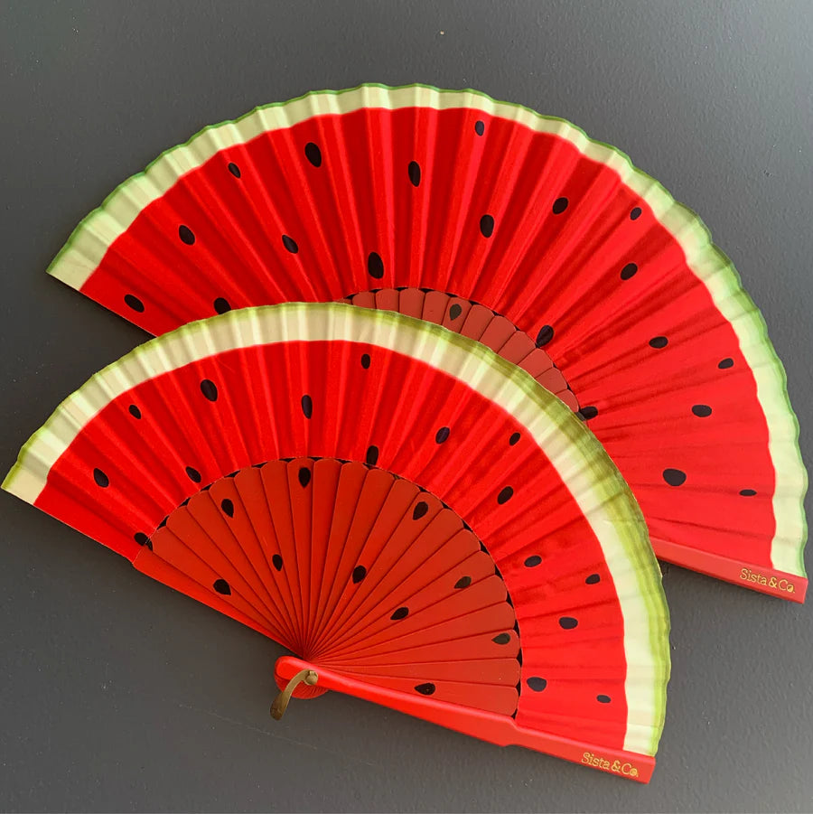 Bespoke Hand Fan- Melon Madness