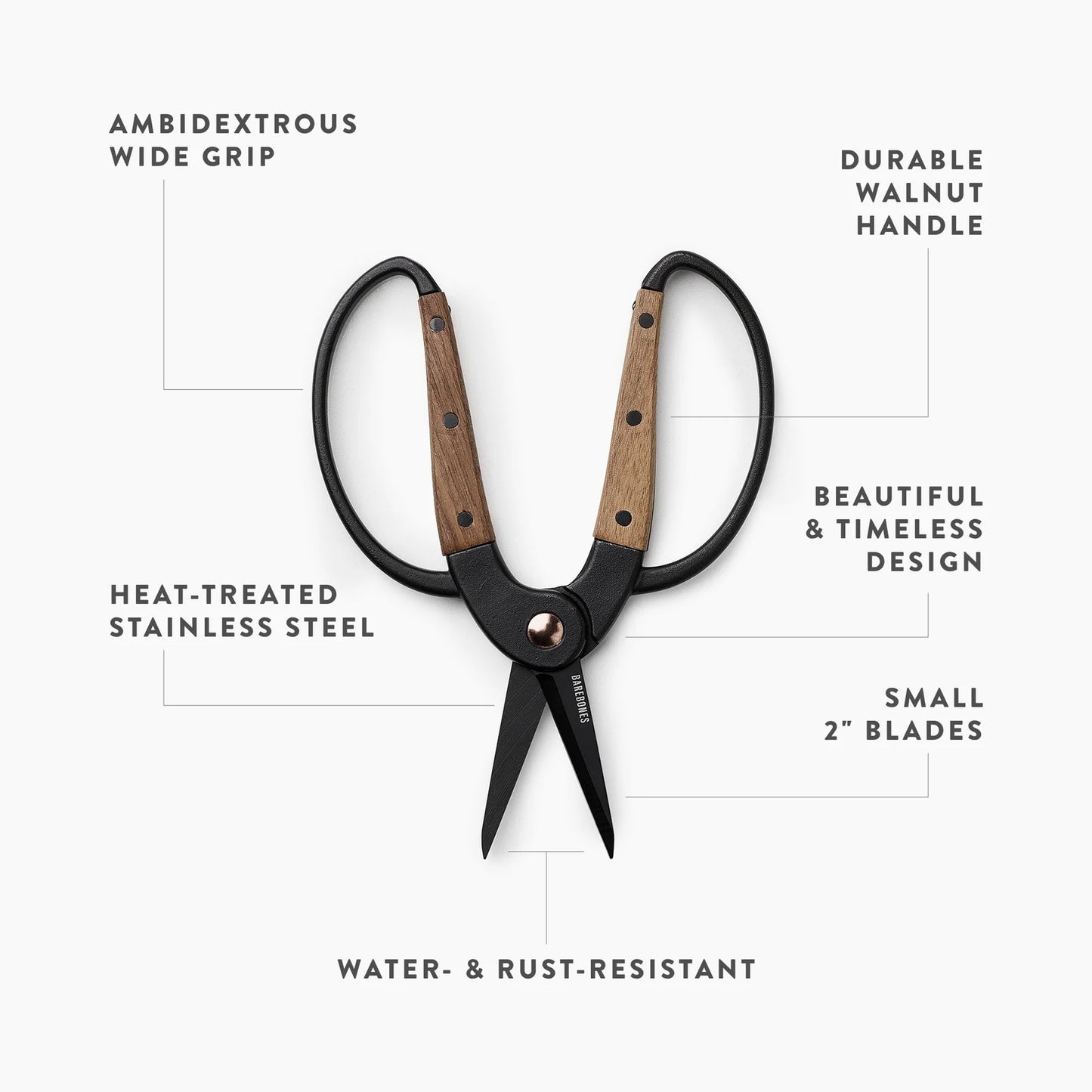 Garden Scissors Small- Walnut