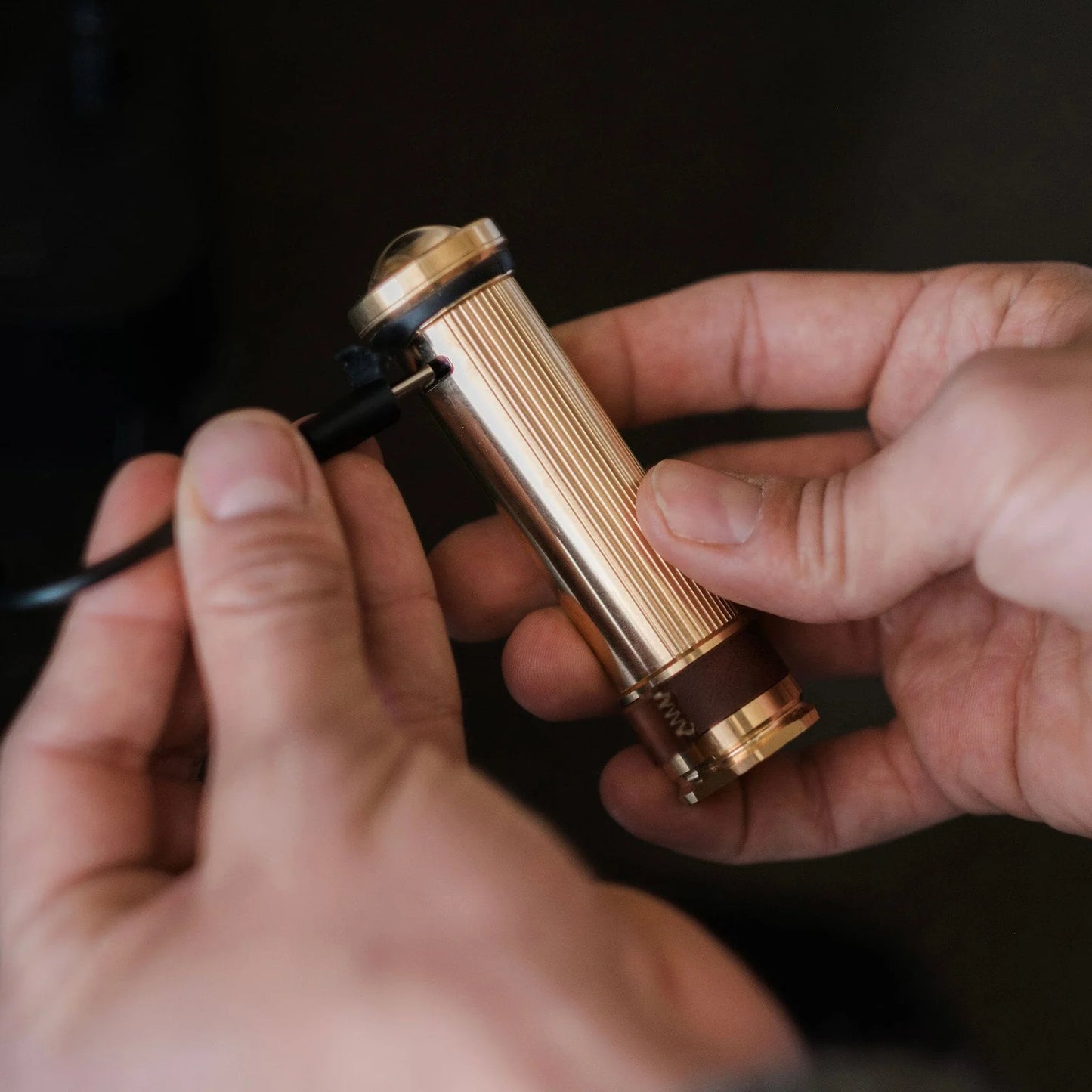 Barebones Mini Flashlight - Brass