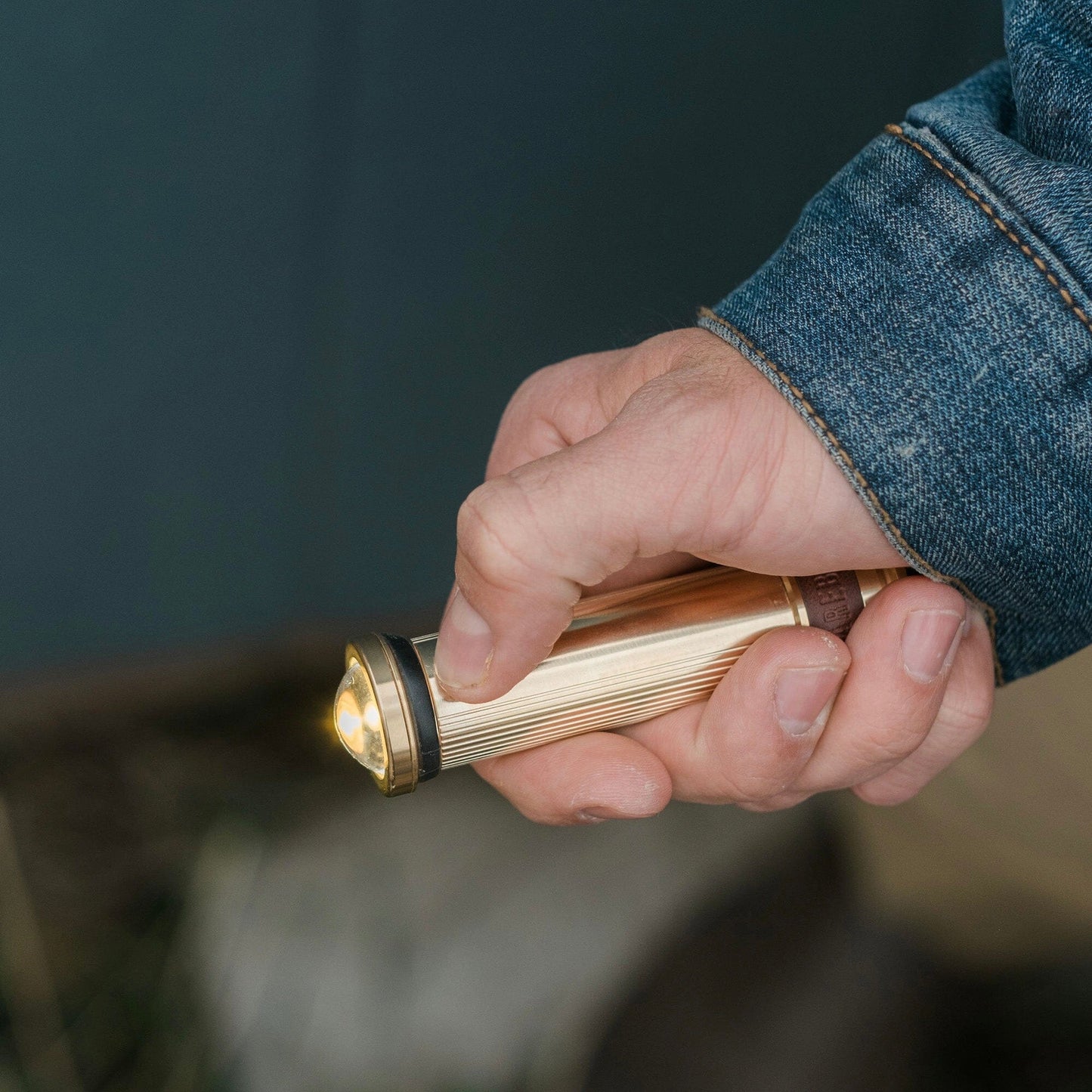 Barebones Mini Flashlight - Brass