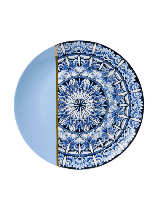 Wall plate Mandala blue