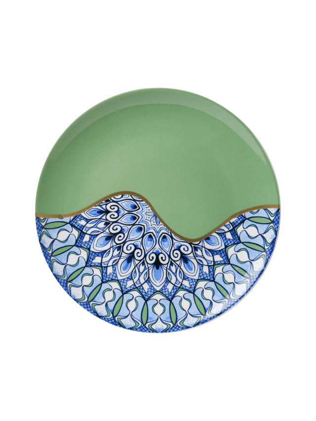 Wall plate Mandala green