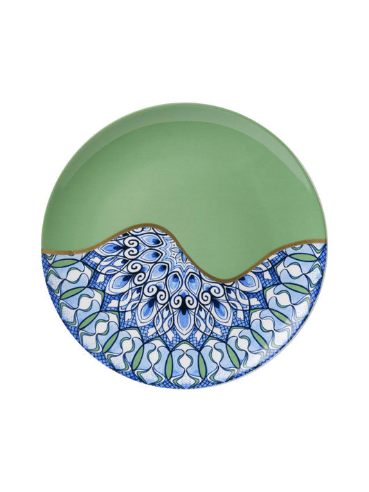 Wall plate Mandala green