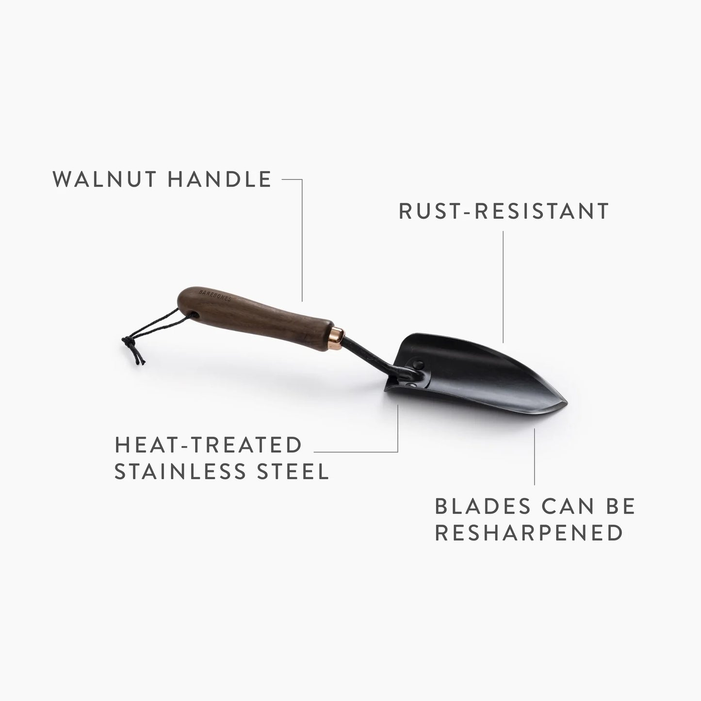 Garden Spade Hand Trowel- Walnut