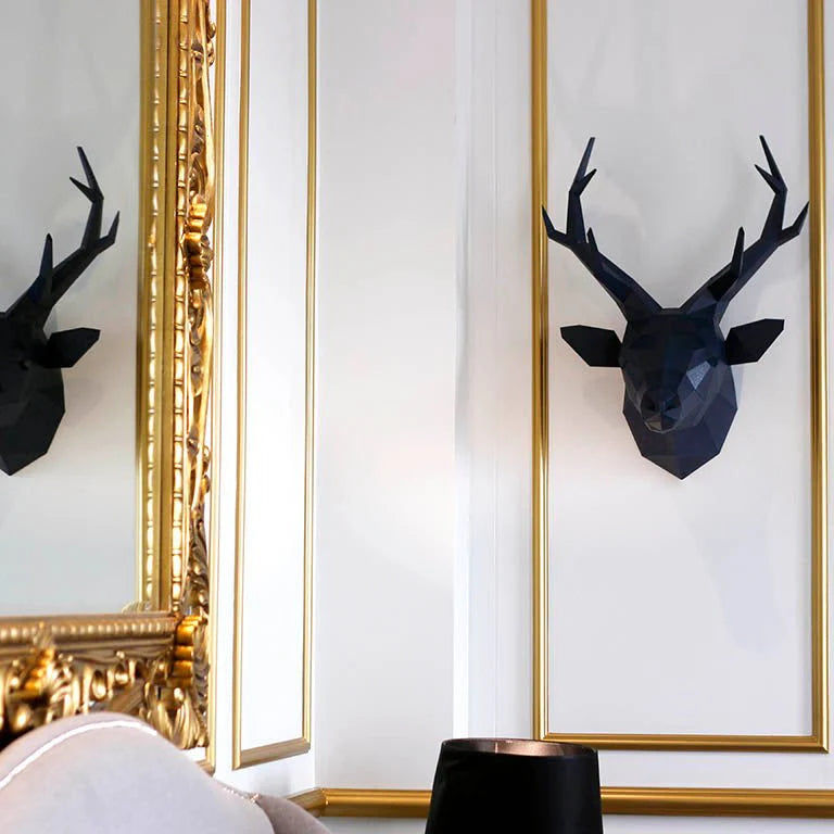 Deer Head - Wall Art - Grey Sapphire