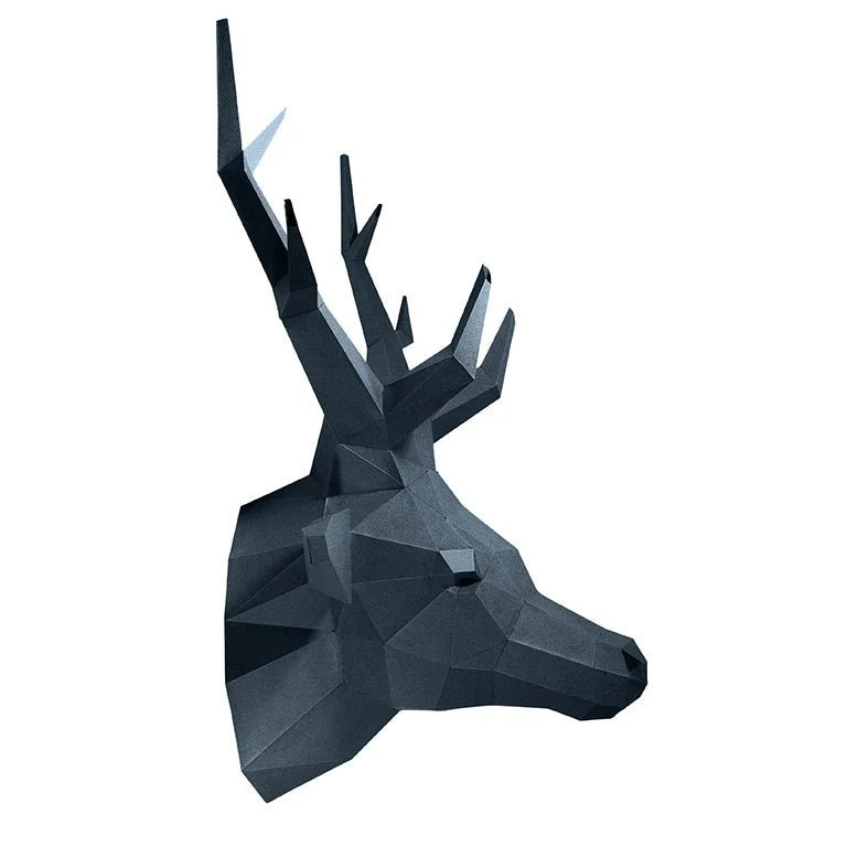 Deer Head - Wall Art - Grey Sapphire