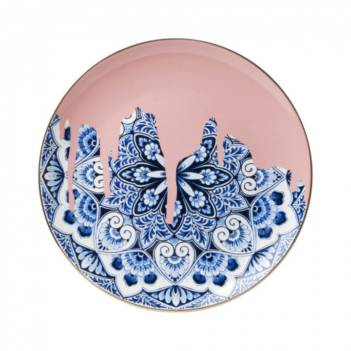 Wall plate Mandala pink