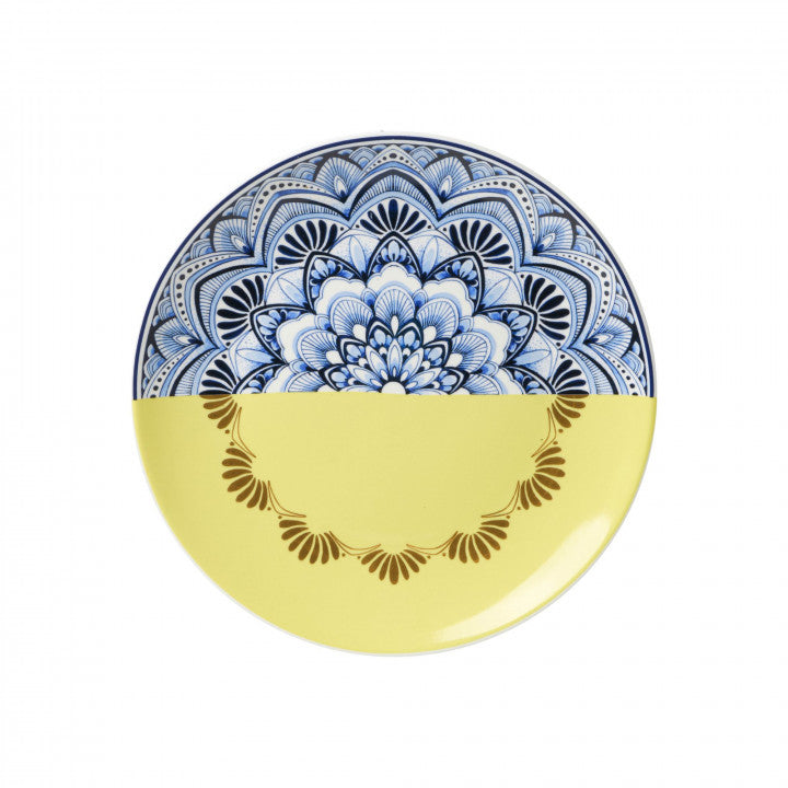 Wall plate Mandala yellow