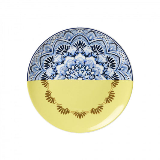 Wall plate Mandala yellow