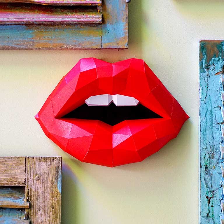 Red Lips- Wall Art