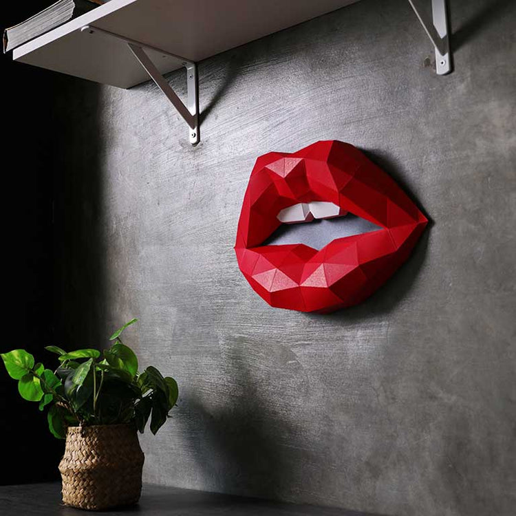 3D Beautiful Red Lips 065 Wall Murals