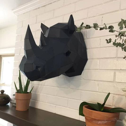 Rhinoceros- Wall Art - Grey Sapphire