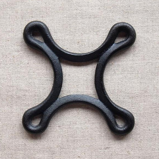 Bottle Opener, Coaster & Trivet - Four Leaf Black