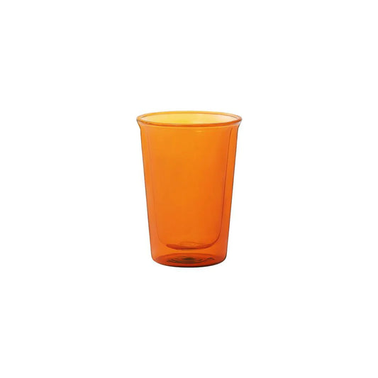 KINTO | CAST DOUBLE WALL BEER GLASS | AMBER