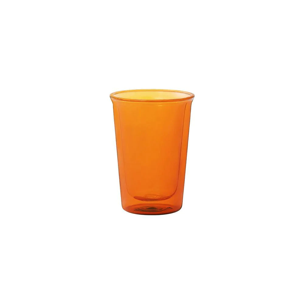 KINTO | CAST DOUBLE WALL COCKTAIL GLASS | AMBER