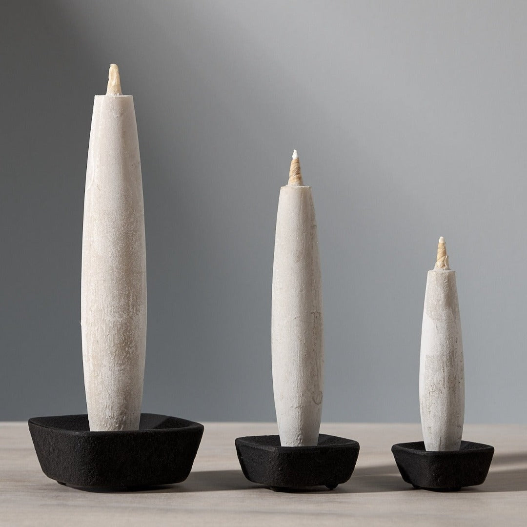 TOHAKU Candles and Stand Set (Medium) - 3 piece set